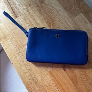 Lululemon Double Up Pouch Wallet in Royal Cobalt Blue